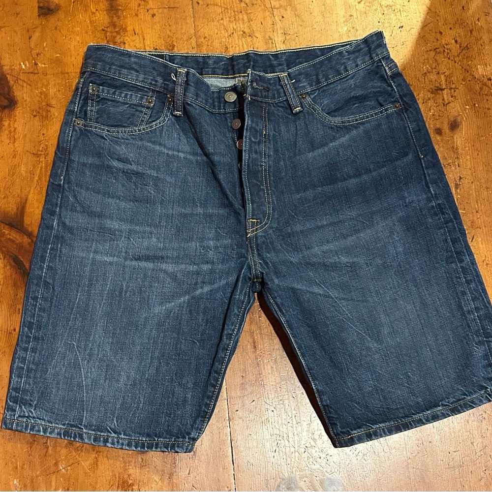 Levi's Dark Blue Jean Shorts for Men